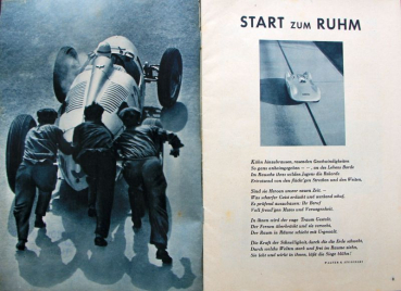 Auto-Union Modelprogram 1937 "Deutsche Siege in 3 Erdteilen" Carbrochure (10443)